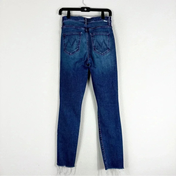 Mother The Stash Swooner Ankle Fray Chick Flick Blue Jeans Stretch Size 27 - Picture 5 of 16